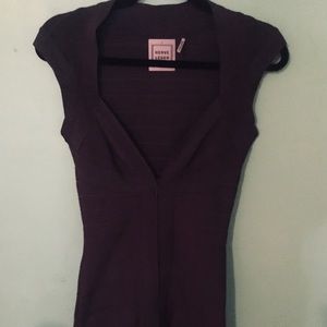 Herve Leger Gray Dress